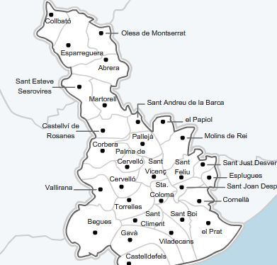 Mapa Baix Llobregat