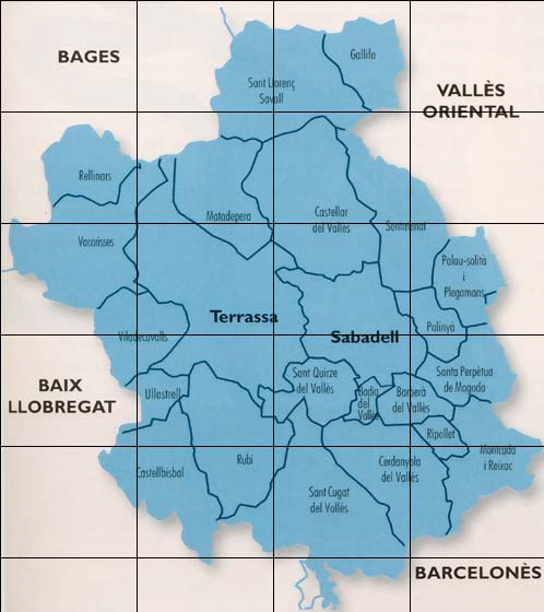Mapa Vallès Occidental